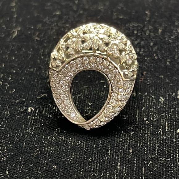 Sterling silver ring with cubic zirconia - Picture 2 of 8